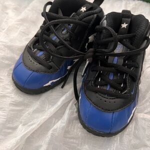 Kids Black and Blue Sneakers